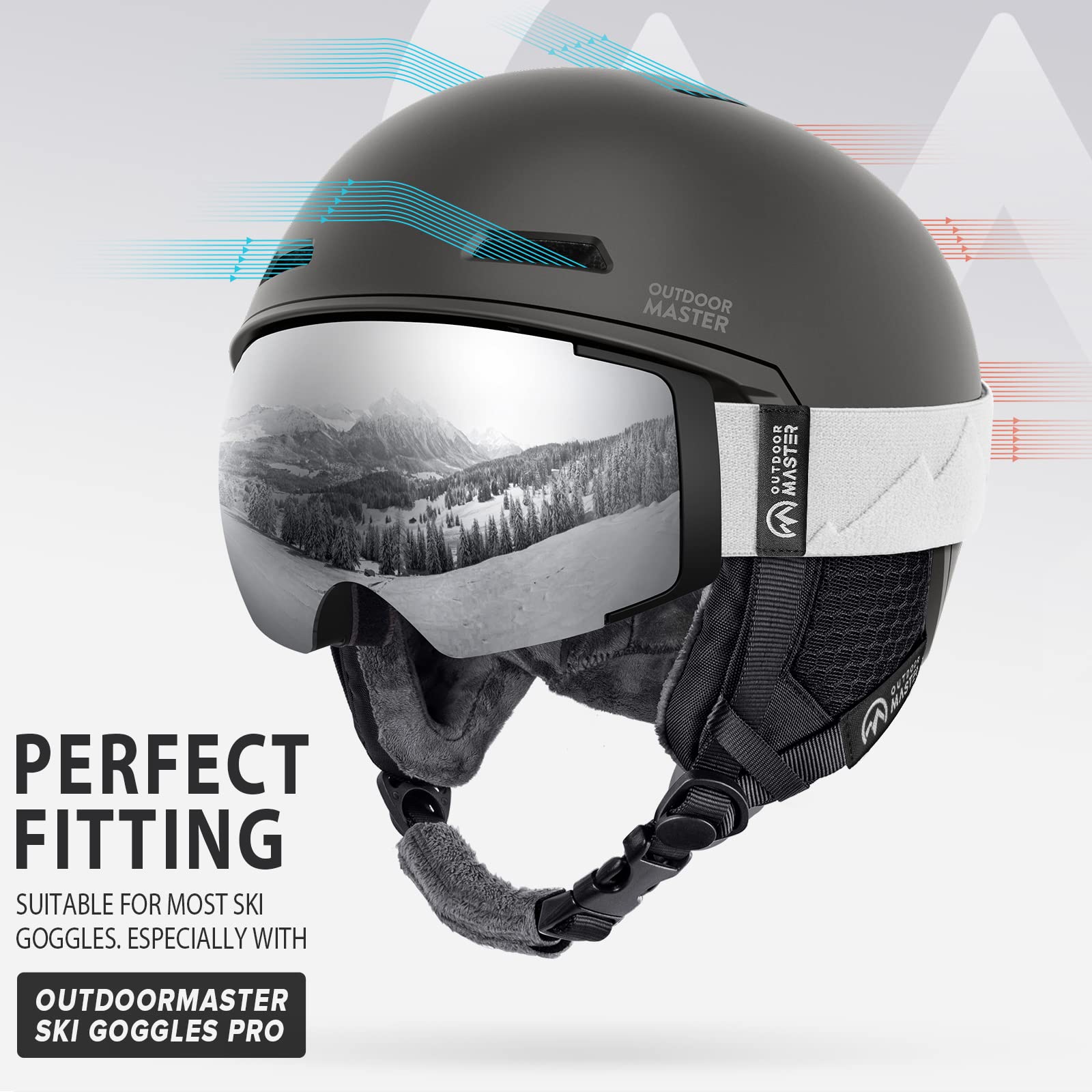 Amazon | OutdoorMaster Diamond MIPS スキーヘルメット - スノー